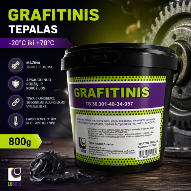 "Lubris" Grafitinis tepalas (-20°C +70°C), 800g