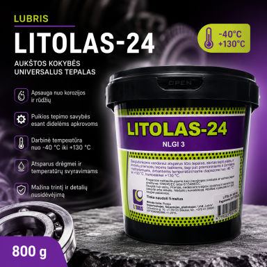 "Lubris" Tepalas Litolas-24 (-40°C +130°C), 800g
