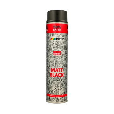 "Motip" 50% Extra Dažai, juodos matinės spalvos, 600ml