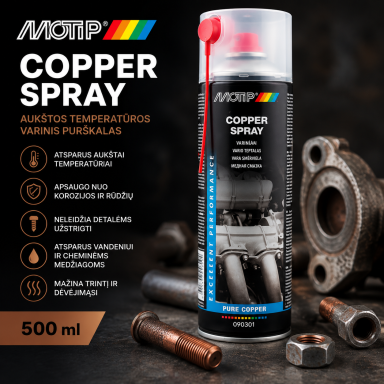 "Motip Copper Spray" Vario tepalas, 500ml