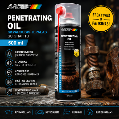 "Motip Penetrating oil" Skvarbusis tepalas su grafitu, 500ml