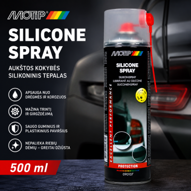"Motip Silicone spray" Purškiamas silikonas, 500ml