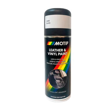 "Motip" Vinilo ir odos dažai, juodos spalvos, 200ml.